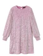 Nlfrink Ls Sequins Dress Pink LMTD