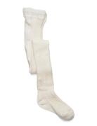 Cable Knitted Stockings Offwhite Cream Geggamoja