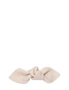 Leather Bow Small On Clip Cream Corinne