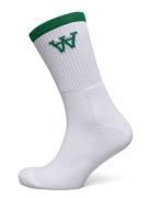 Wwcon Tennis Socks White Double A By Wood Wood