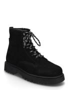 Biapatrick Hiking Boot Oily Suede Black Bianco