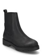 Biaothilia Warmlined Chelsea Boot Waxed Leather Black Bianco