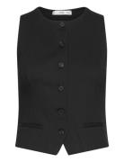 Roma Knitted Gilet Black Mango