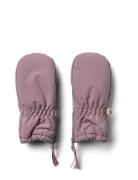 Mittens Zipper Tech Purple Wheat