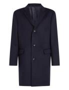 Fine Wool Blend Coat Navy Calvin Klein