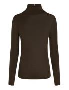 Merino Roll-Nk Sweater Brown Tommy Hilfiger