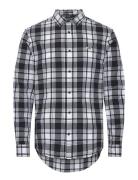 Tjm Reg Poplin Check Shirt Black Tommy Jeans