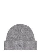 Thick Embroidery Beanie Grey Calvin Klein