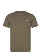 Ringer T-Shirt Green Fred Perry