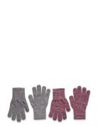 Comfy Glitter Gloves 2-Pack Grey Melton