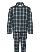 Flannel Pj Set Shirt And Pants Navy GANT