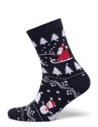 The Stylish Christmas Socks Navy Christmas Sweats