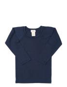 Merino Light Knitted T-Shirt Ls Navy Copenhagen Colors