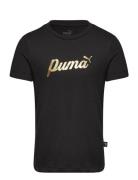 Ess+ Script Metallic Tee G Black PUMA