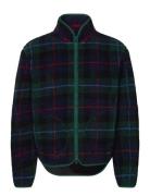 Checked Fleece Jacket Green GANT