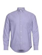 Reg Oxford Stripe Shirt Blue GANT