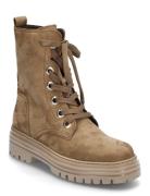 Laced Ankle Boot Beige Gabor