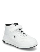 Calvin Klein Jeans High-Top Lace-Up/Velcro Sneakers With Ck Logo White...