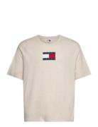 Tjw Rlx Melange Flag Tee Ext Beige Tommy Jeans