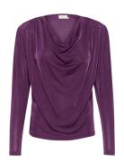 Kagina Jersey Blouse Purple Kaffe