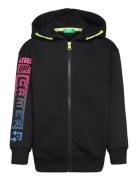 Jacket W/Hood L/S Black United Colors Of Benetton