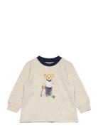 Polo Bear Cotton Jersey Long-Sleeve Tee Beige Ralph Lauren Baby