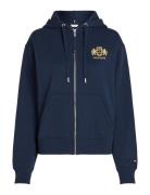 Reg Varsity Zip Hoodie Navy Tommy Hilfiger