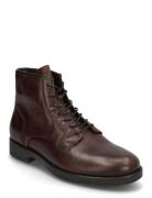 Bialars Lace Up Boot Tumbled Leather Brown Bianco