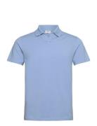 Stretch Cotton Polo T-Shirt Blue Filippa K