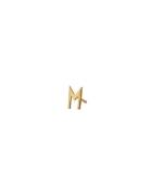 Earring Studs Archetypes, Gold, A-Z Gold Design Letters