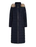 Heritage Down Tyra Maxi With Fur Navy Tommy Hilfiger