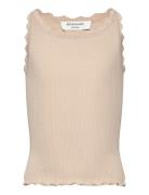 Rkbeatha Sl Top W/ Lace Beige Rosemunde Kids