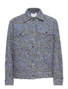 Carrie Jacquard Jacket Blue Wood Wood