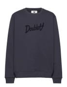 Rod Junior Aa Script Sweatshirt Blue Double A By Wood Wood