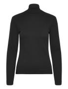 Slim Rib Turtleneck Black GANT