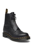 1460 Pascal Frnt Zip Black Wanama+Milled Nappa Black Dr. Martens