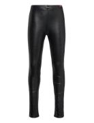 Leggings Fake Fur Stretch For Girl Black Boboli