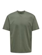 Onsfred Rlx Ss Tee Green ONLY & SONS