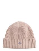 Unisex. Shield Wool Beanie Beige GANT