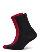 Rib Glitter Sock 2 Pack Black Becksöndergaard