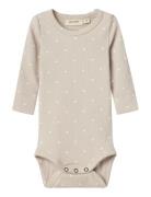 Nbfgago Ls Slim Body Lil Noos Beige Lil'Atelier