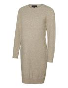 Vmmdoffy Ls O-Neck Dress Ga Noos Brown Vero Moda Maternity