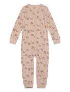 Jumpsuit Ls - Aop Beige CeLaVi