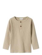 Nmmbart Ls Slim Top Beige Name It