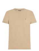 Stretch Slim Fit Tee Beige Tommy Hilfiger