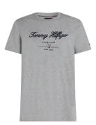 Script Logo Tee Grey Tommy Hilfiger