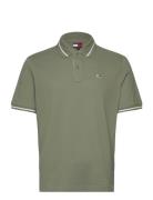 Tjm Reg Tipped Polo Khaki Tommy Jeans