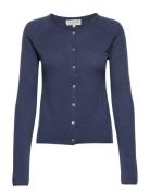 Rwlaica Ls O-Neck Raglan Cardigan Navy Rosemunde