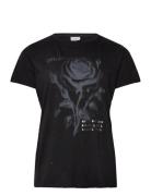 Carmiko Life Washed Ss Reg Tee Jrs Black ONLY Carmakoma