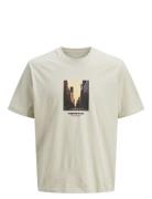 Jorvesterbro Picture Tee Ss Crew Jnr Cream Jack & J S